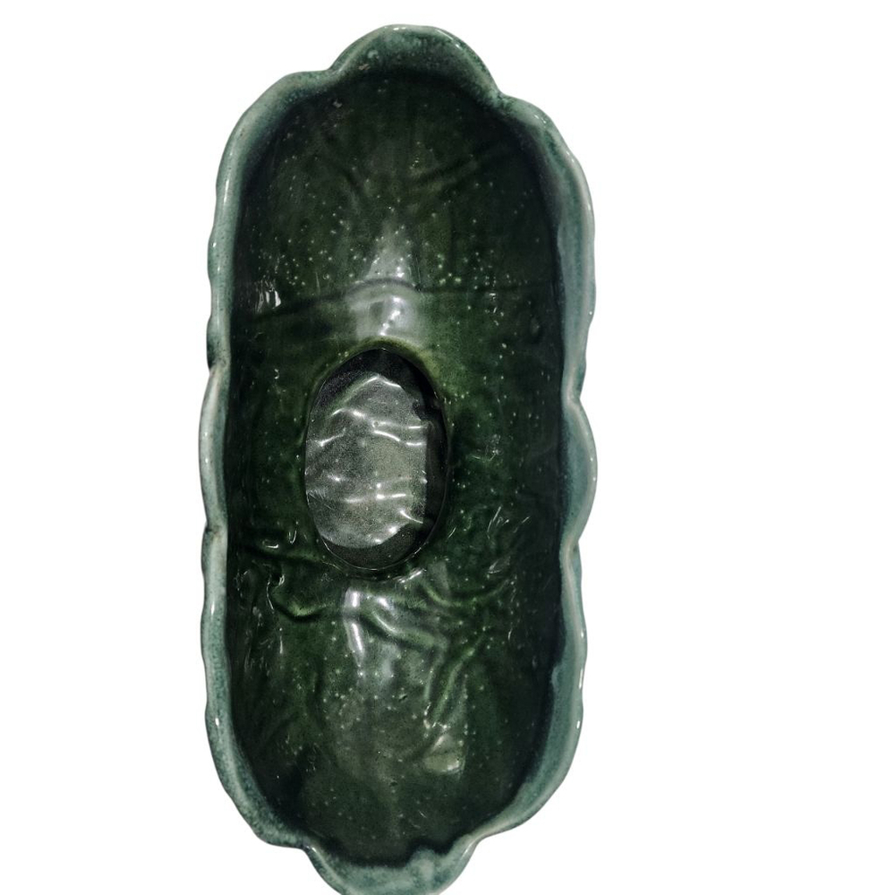 McCoy Vintage Pottery . Large Green Drip Shell Pattern. Excellent Condition - Picture 6 of 6
